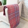 Red Tartan Wurfdecke | Roter Tartan-Karo-Decke | Rote Tartan-Karo-Wurfdecken