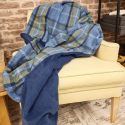 Plaid à carreaux tartan bleus | Couverture à carreaux tartan bleus | Plaid à carreaux tartan bleus