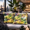 Coussins en velours de luxe pour la Saint-Jean | Coussins en velours à imprimé floral |