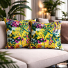 Midsummer Luxury Velvet Cushions | Floral Printed Velvet Cushions |