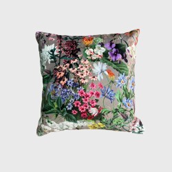 Coussins réversibles en velours Rhapsody | Coussins réversibles en velours à motifs floraux