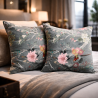 Cuscini di Lusso in Velluto Chinoiserie | Cuscini in Velluto Stampato Orientale