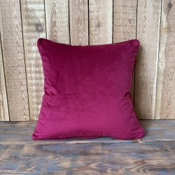 Coussins décoratifs en velours rose vif | Coussins unis en velours rose