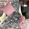 Reversible Chinoiserie Velvet Throw | Luxury Printed Velvet Throws |