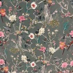 Plaid en velours de luxe à motifs chinois | Plaid en velours imprimé oriental de luxe