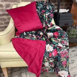 Reversible Patagonia Velvet Throw | Luxury Printed Velvet Bed Runner