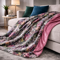 Reversible Velvet Sofa Throw - Rhapsody | Reversible Velvet Bed Runner