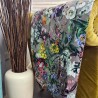 Jeté de lit double face en velours à motif floral - Rhapsody | Chemin de lit de luxe en velours