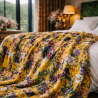 Midsummer Luxe Fluwelen Plaid | Dubbelzijdige Grote Bloemen Fluwelen Plaid