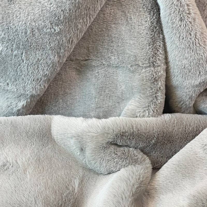 Chelsea Taupe Faux Fur Fabric