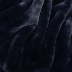 Tissu en fausse fourrure bleu marine Richmond