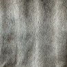 Tissu en fausse fourrure à rayures d'opossum