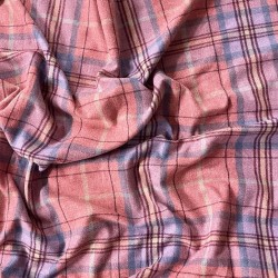 Tissu à carreaux tartan rouge | Tissu tartan rouge | Tissu à carreaux pour loisirs créatifs |