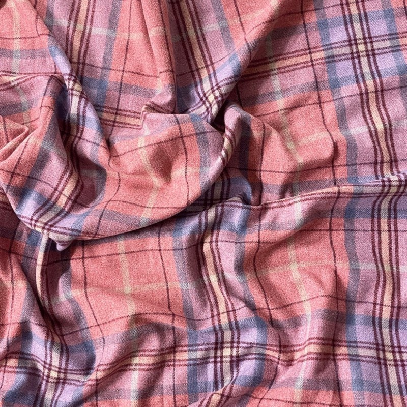 Roter Tartan-Karostoff | Roter Tartan-Stoff | Karierter Bastelstoff |