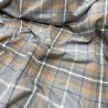 Grey Tartan Check Fabric | Grey Tartan Fabric | Checked Craft Fabric |