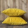 Cuscini Decorativi in Velluto Giallo Senape | Cuscini in Velluto Giallo Semplice