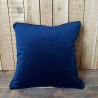 Coussins en velours bleu marine | Coussins décoratifs unis en velours bleu
