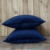 Coussins en velours bleu marine | Coussins décoratifs unis en velours bleu