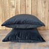 Black Velvet Scatter Cushions | Plain Black Velvet Pillows