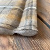 Tragbare gepolsterte Reisedecke mit Tragegriff in grauem Tartan