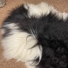 Black & White Icelandic Sheepskin, Natural Icelandic Sheepskin Rug