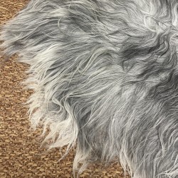 Grey Sheepskin Rug, Natural Grey Icelandic Sheepskin