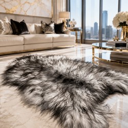 Tri-coloured Sheepskin Rug | Natural Icelandic Sheepskin