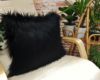 Busby Black Faux Fur Cushion
