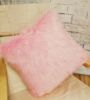 Powder Puff Pink Faux Fur Cushion