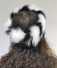 Tissavel Dogstooth Faux Fur Headband Back
