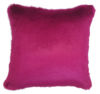 Magenta Faux Fur and Sequin Cushion
